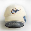 Front view of a Cap Keeper inflatable cap stretcher/holder with a white hat